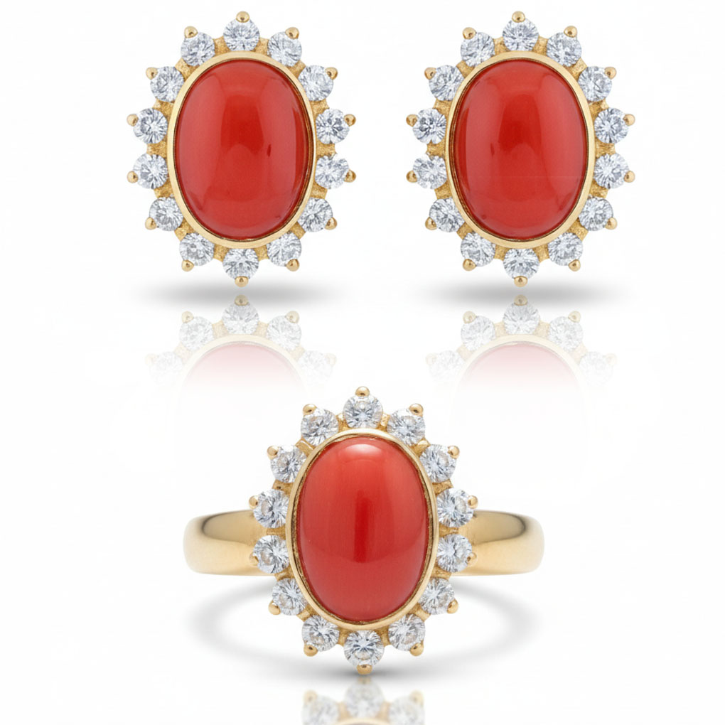 __ext__/PENDIENTES ORO 18KL CORAL SINTETICO