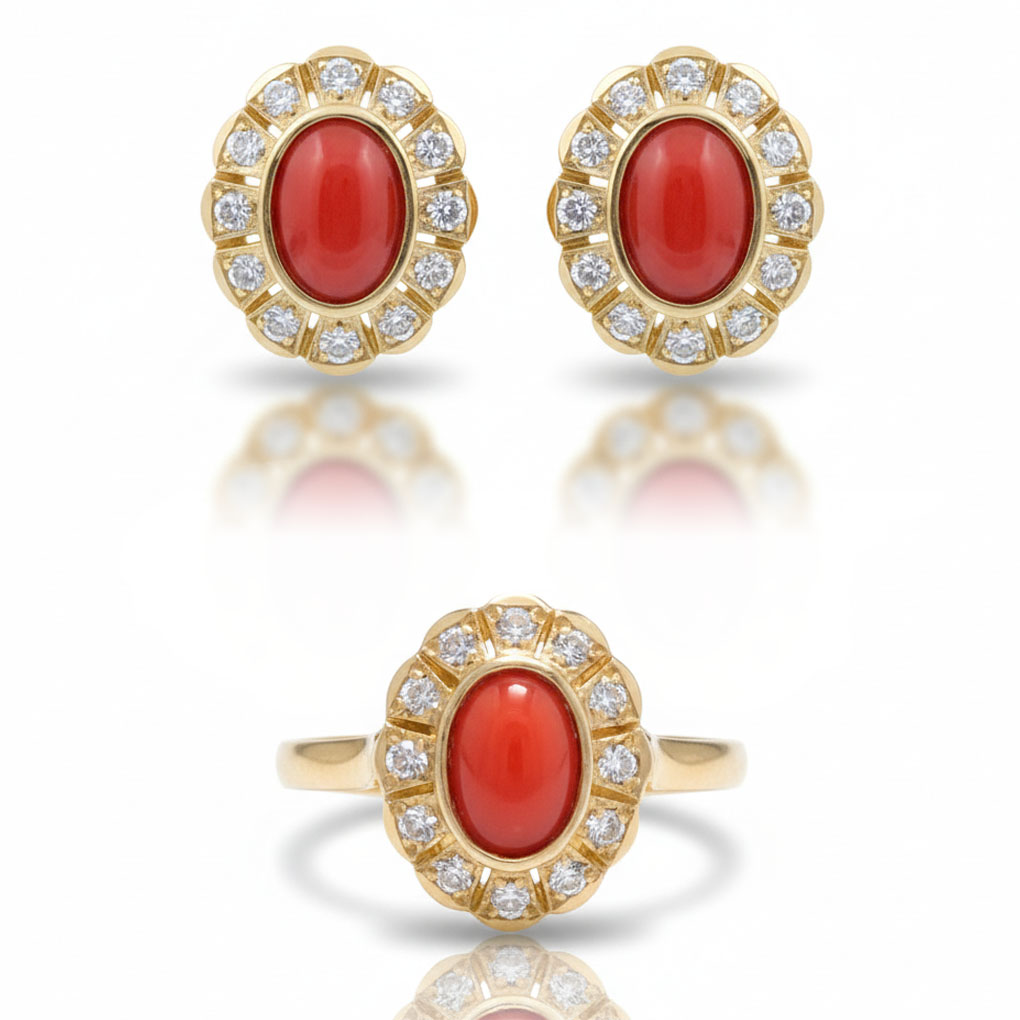 __ext__/PENDIENTES ORO 18KL CORAL SINTETICO