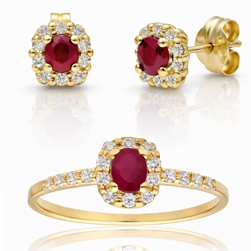__ext__/PENDIENTES ORO 18KL RUBIES FINOS + CIRCONITAS