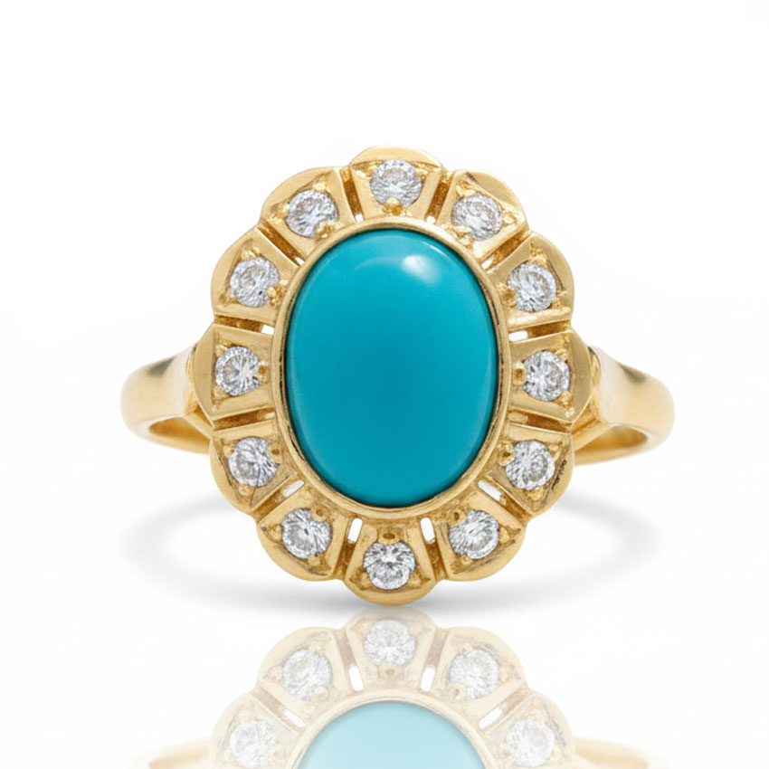 __ext__/PENDIENTES ORO 18KL TURQUESAS SINTETICAS + CIRCONITAS