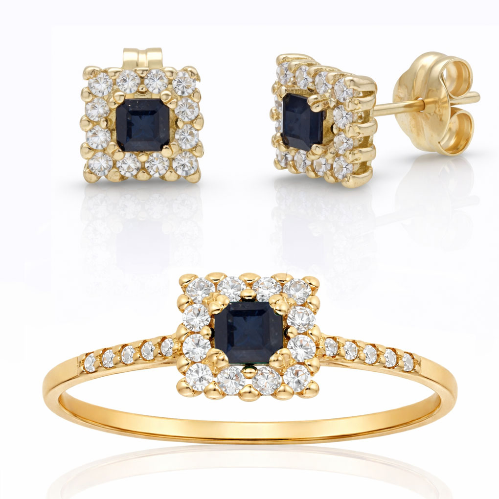 __ext__/PENDIENTES ORO 18KL ZAFIROS FINOS + CIRCONITAS