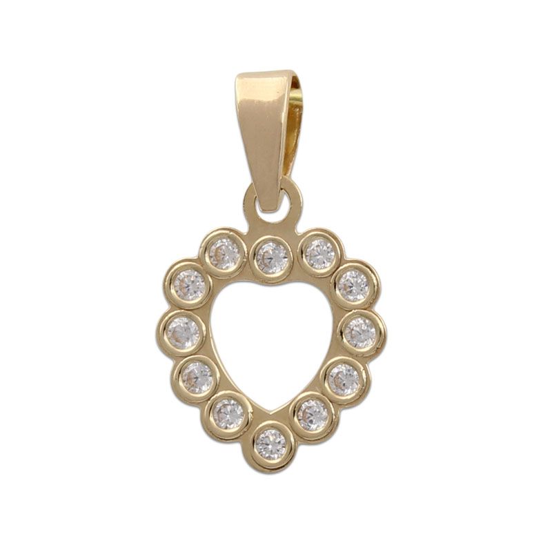 COLGANTE ORO 18KL CIRCONITAS CORAZON