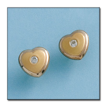 PENDIENTES EN ORO DE 18KL CORAZONES