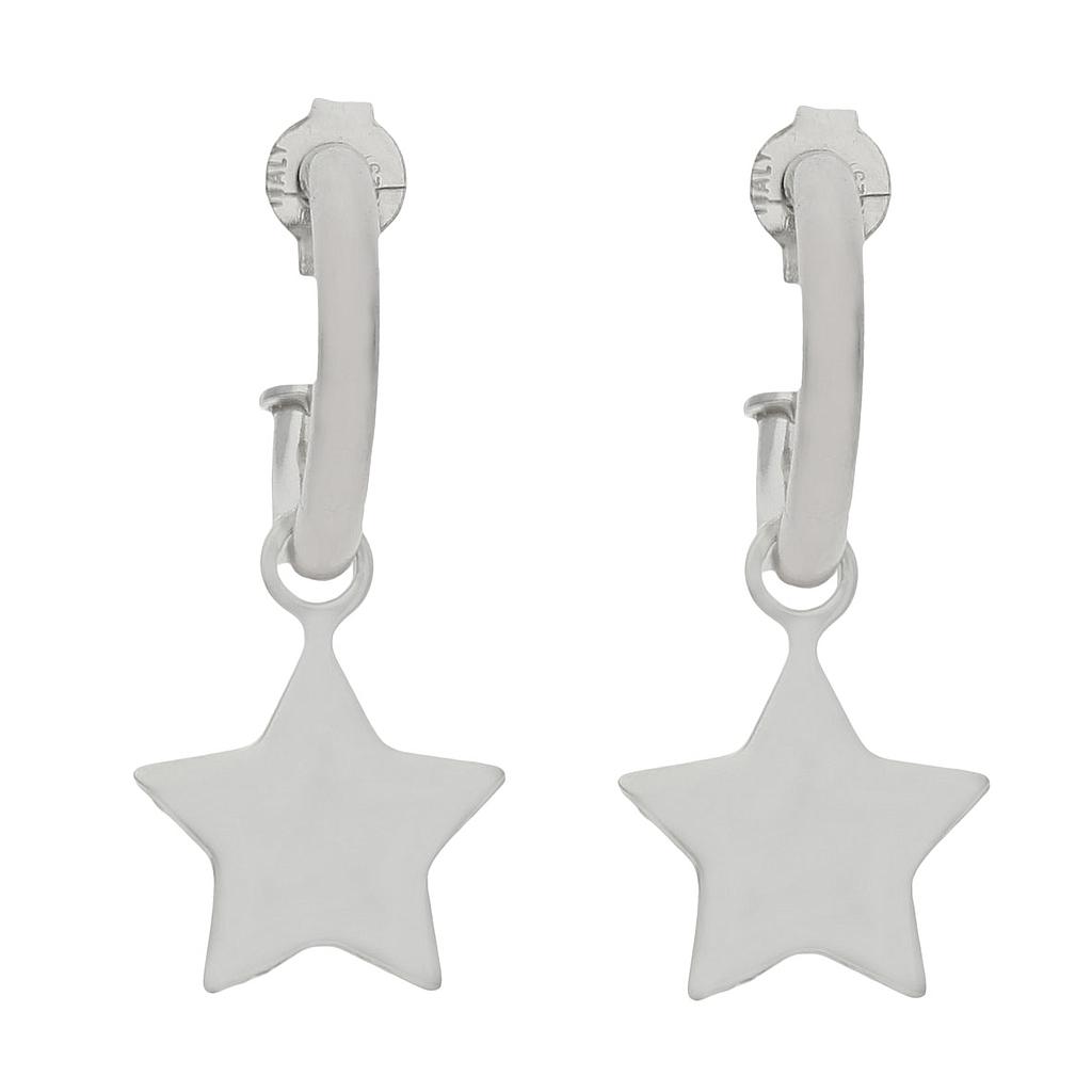 PENDIENTES ESTRELLAS PLATA 925MM