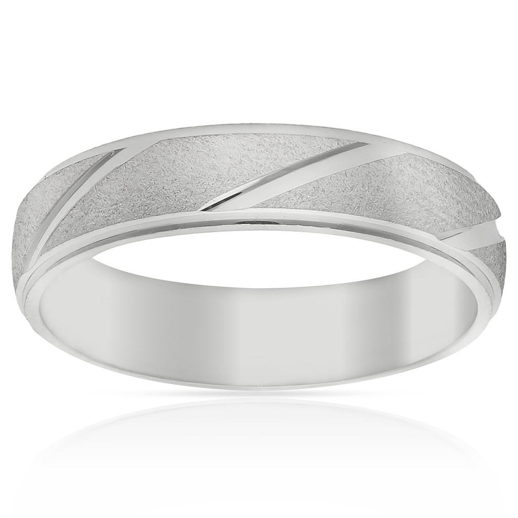ALIANZA PLATA 925MM TALLADA - 5MM