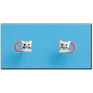 PENDIENTES GATO PLATA 925MM