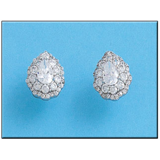 PENDIENTES LAGRIMA PLATA 925MM 