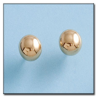 PENDIENTES ORO 18KL BOLA - 8MM