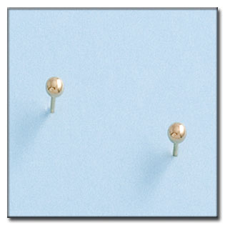 PENDIENTES ORO 18KL BOLA 3MM