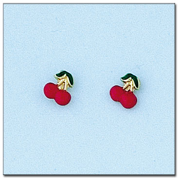 PENDIENTES ORO 18KL CEREZAS