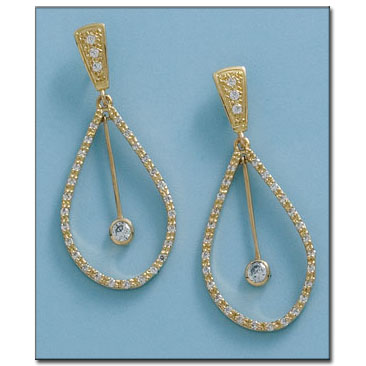 PENDIENTES ORO 18KL CIRCONITAS