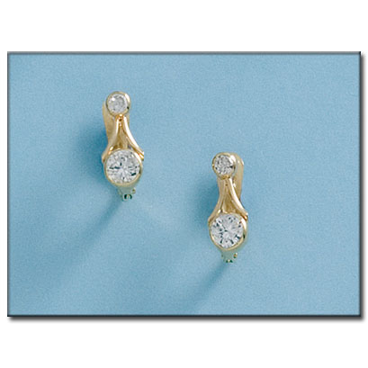 PENDIENTES ORO 18KL CIRCONITAS