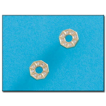 PENDIENTES ORO 18KL CIRCONITAS