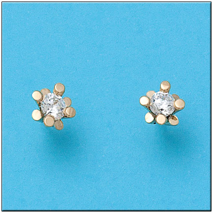 PENDIENTES ORO 18KL CIRCONITAS