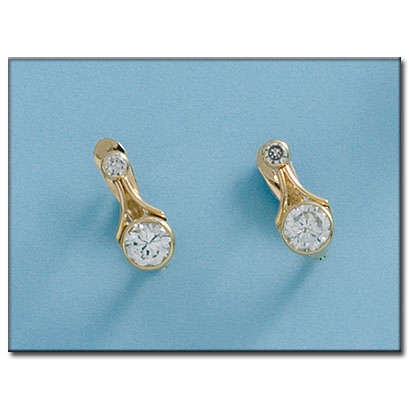 PENDIENTES ORO 18KL CIRCONITAS