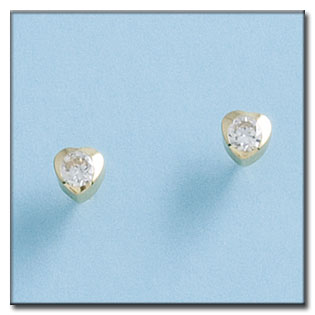 PENDIENTES ORO 18KL CORAZON