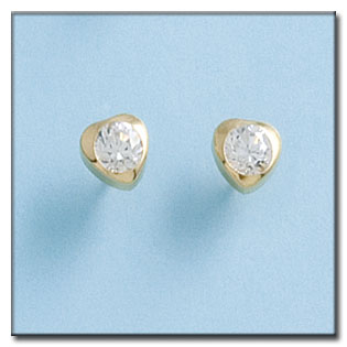 PENDIENTES ORO 18KL CORAZON - 6MM