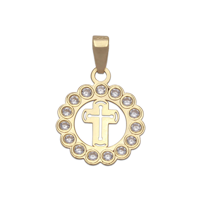 COLGANTE ORO 18KL CRUZ  - 12MM