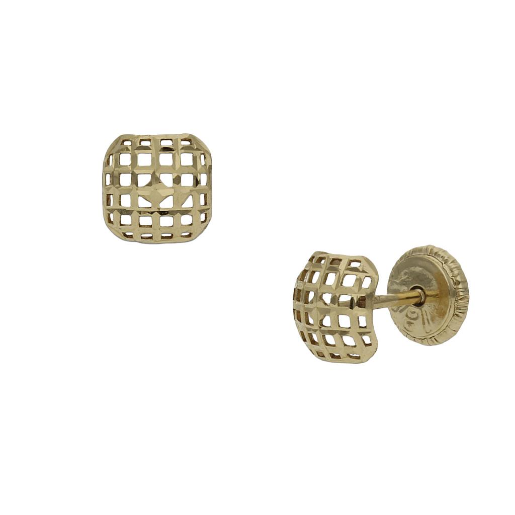 PENDIENTES ORO 18KL CUADRADOS - 5.50MM