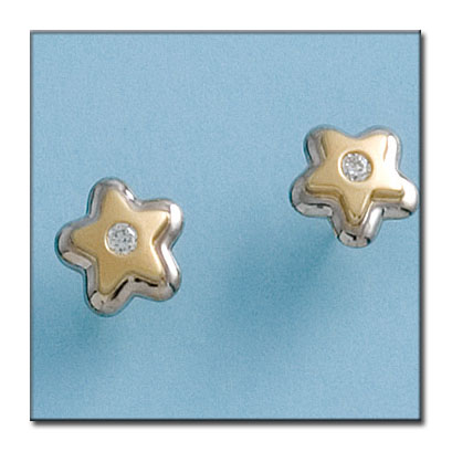 PENDIENTES ORO 18KL ESTRELLAS