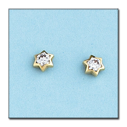 PENDIENTES ORO 18KL ESTRELLAS