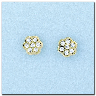 PENDIENTES ORO 18KL FLORES