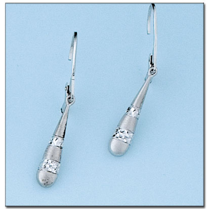 PENDIENTES ORO BLANCO 18KL 