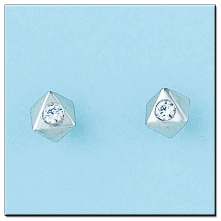 PENDIENTES ORO BLANCO 18KL DIAMANTES