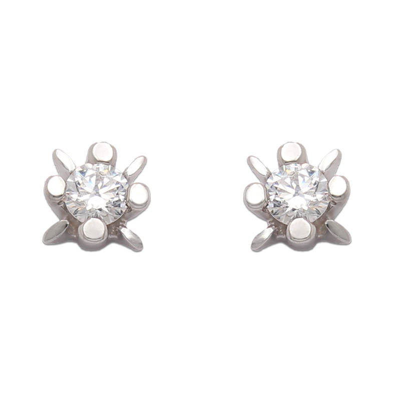 PENDIENTES ORO BLANCO 18KL DIAMANTES