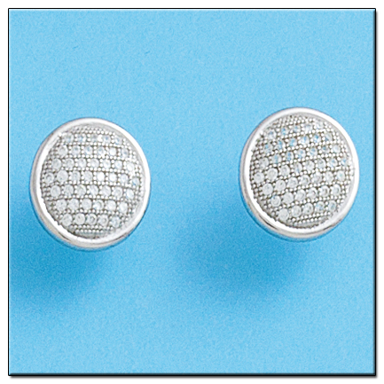 PENDIENTES ORO BLANCO 18KL DIAMANTES