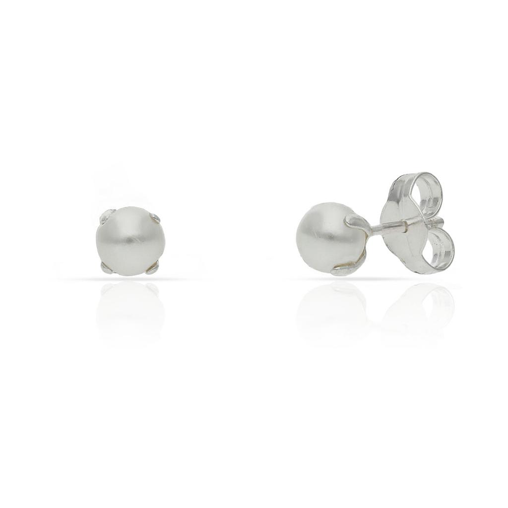 PENDIENTES PERLAS PLATA 925MM - 4MM (copia)