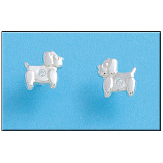 PENDIENTES PERRO GRANDE PLATA 925MM - AGOTADO