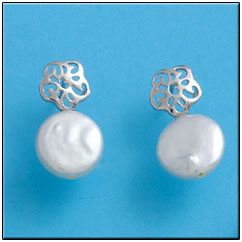 PENDIENTES PLATA 925MM PERLAS