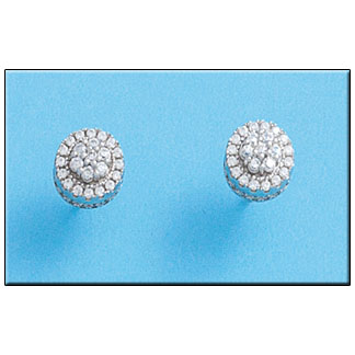 PENDIENTES REDONDO CIRCONITAS PLATA 925MM