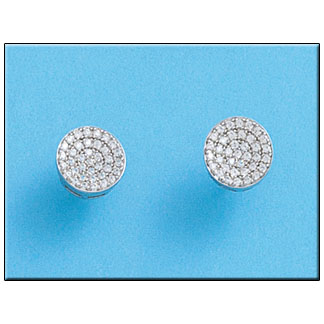 PENDIENTES REDONDO CIRCONITAS PLATA 925MM