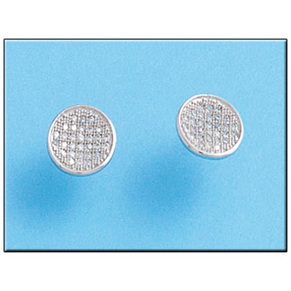 PENDIENTES REDONDO PLATA 925MM 