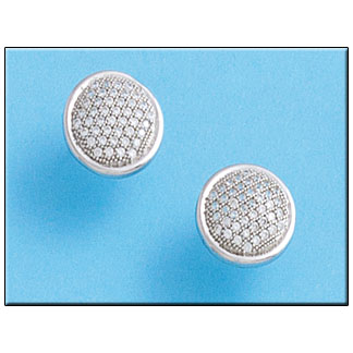 PENDIENTES REDONDO PLATA 925MM  