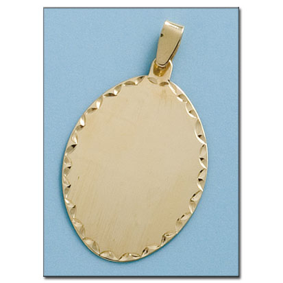 PLACA TALLADA ORO 18KL - 23X36MM