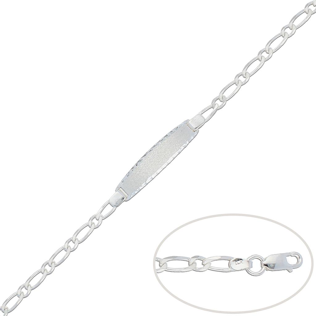 PULSERA 1x1 PLATA 925MM - 4MM