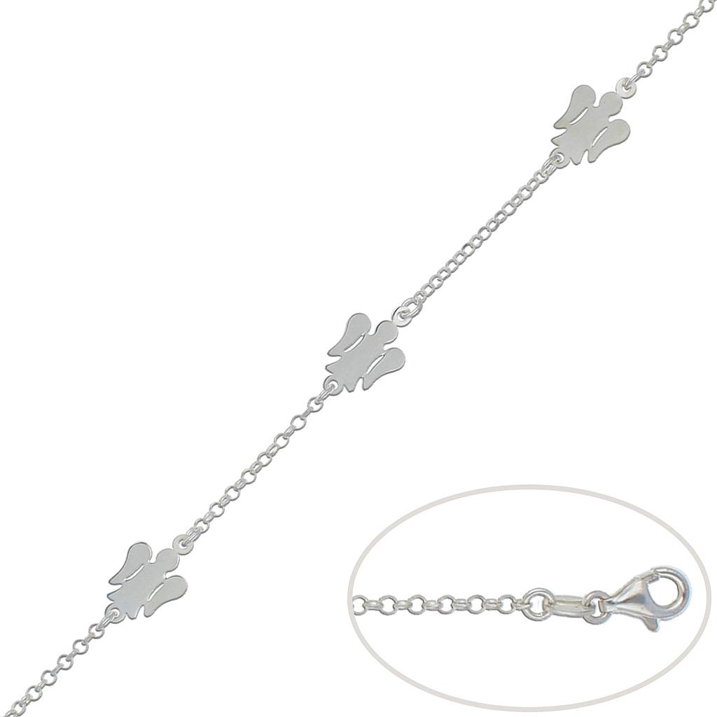 PULSERA ANGELES PLATA 925MM