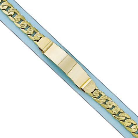 PULSERA BARBADA CON PLACA ORO 18KL