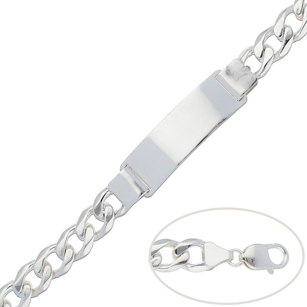 PULSERA BARBADA PLATA 925MM - 11MM