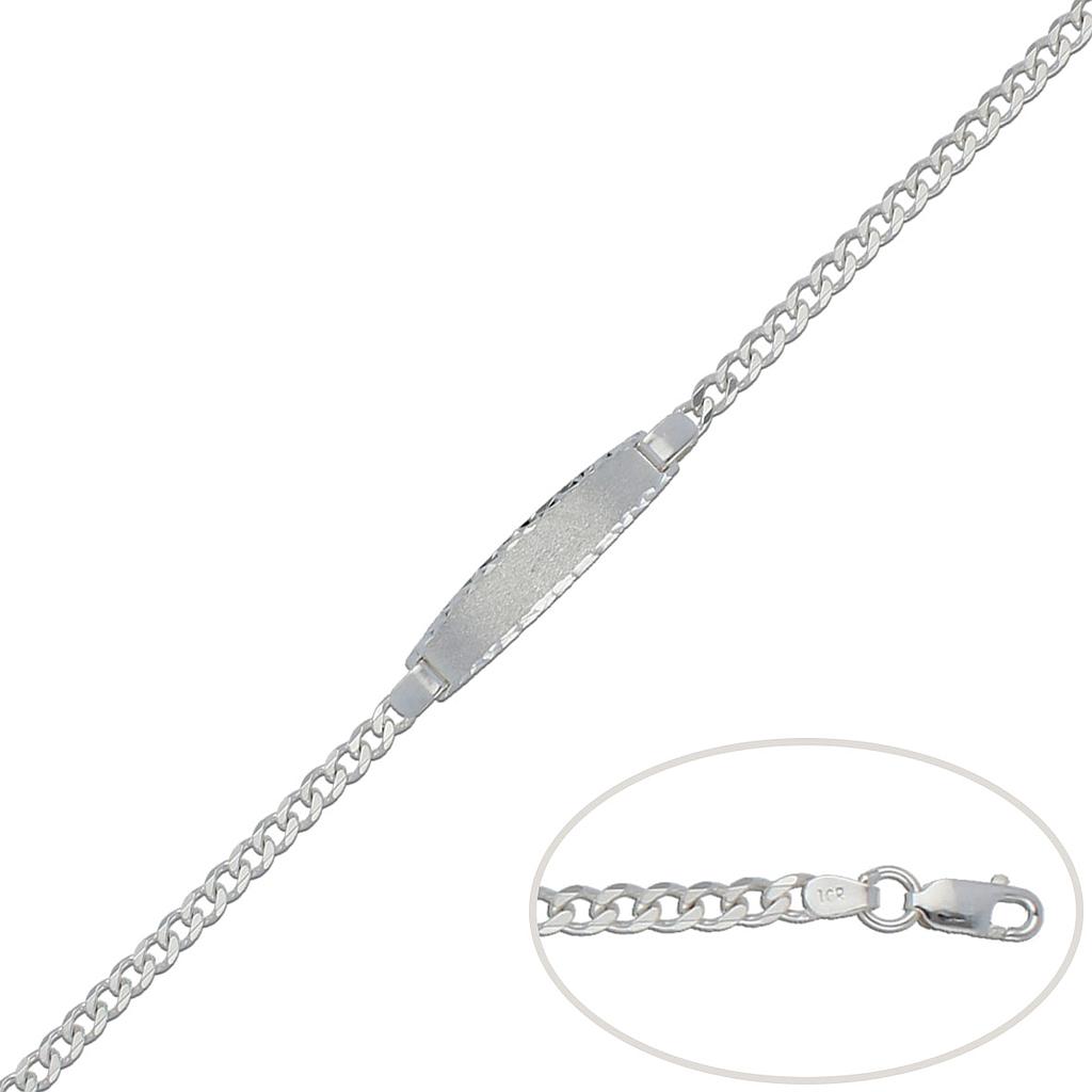 PULSERA BARBADA PLATA 925MM - 4MM