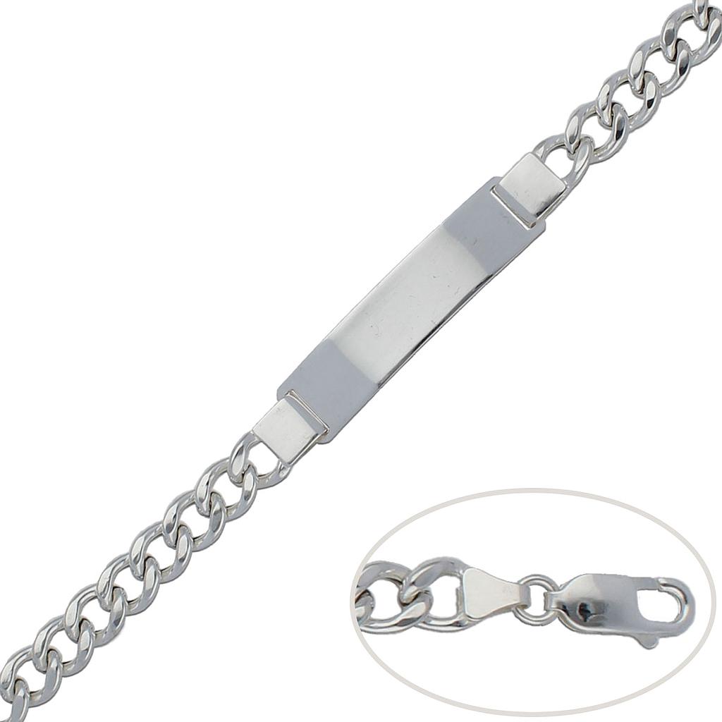 PULSERA BARBADA PLATA 925MM - 7MM