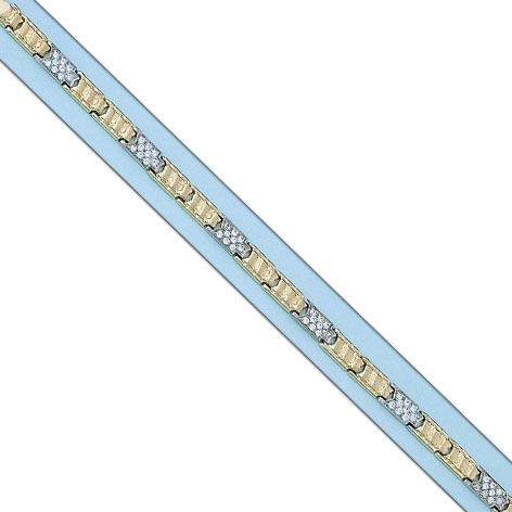 PULSERA BICOLOR ORO 18KL CIRCONITAS