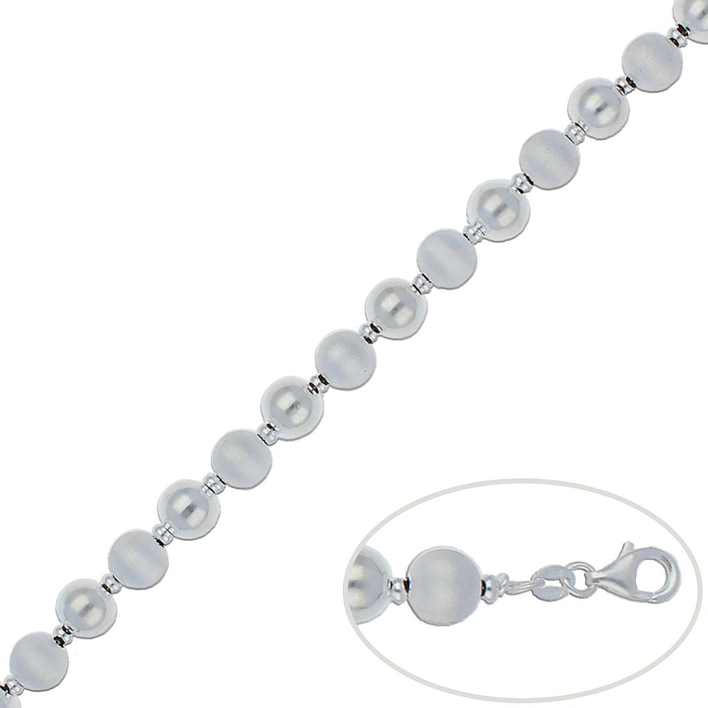 PULSERA BOLAS PLATA 925MM - 8MM