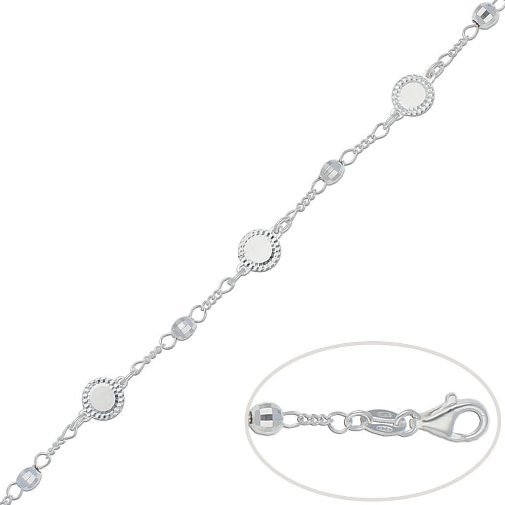 PULSERA CIRCULOS PLATA 925MM