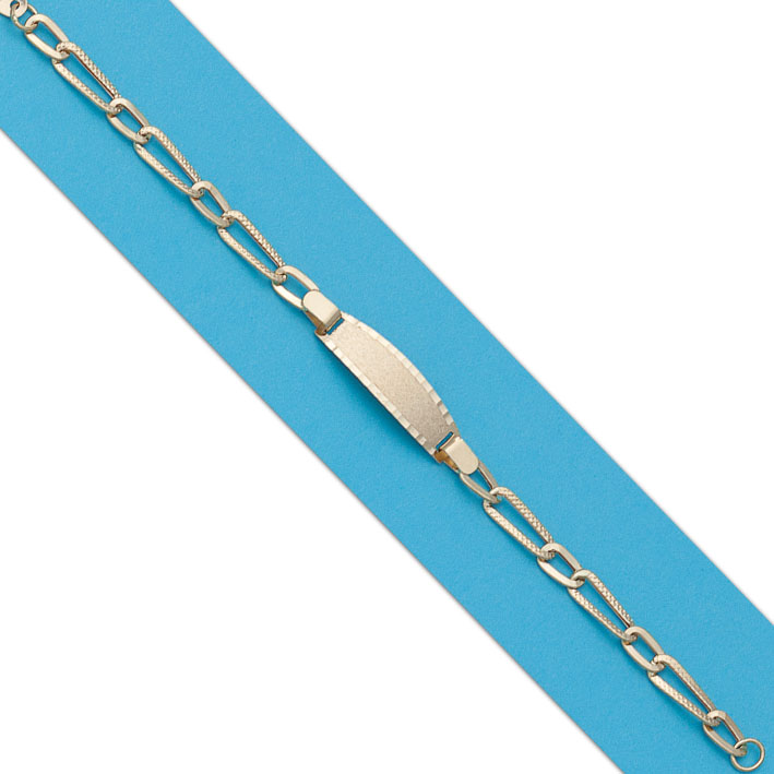 PULSERA CON PLACA 1x1 ORO 18KL