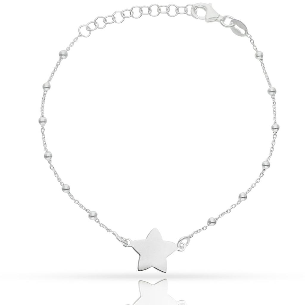 PULSERA ESTRELLA + BOLAS PLATA 925MM (copia)