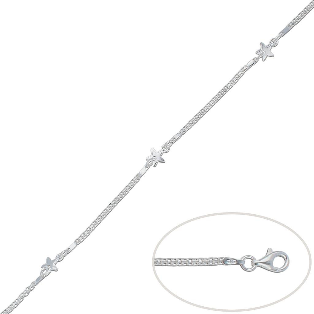 PULSERA ESTRELLAS PLATA 925MM